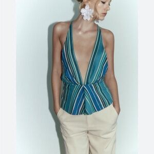 Beautiful linen blend Zara top